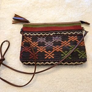 Yun Art Turkish original boho handmade woven crossbody/shoulder/clutch bag